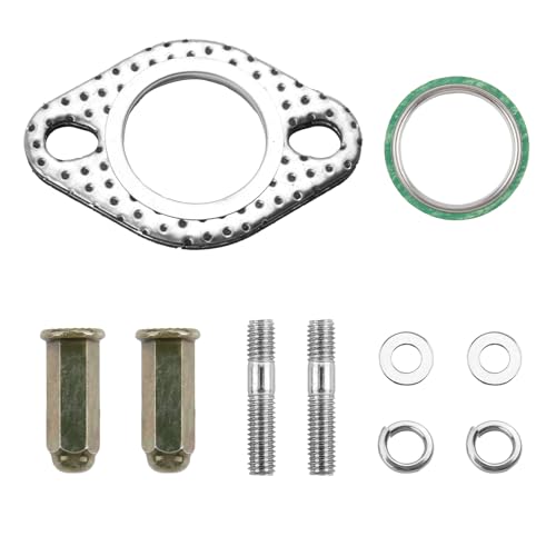 Engine Exhaust Stud Nut Gaskets material Complete Set for GMB139 GY6 Engines 50cc-150cc, Including Exhaust Gasket, Bolts, and Nuts Ideal for Scooters, ATVs, Mopeds, Quad Bikes with Reliable Sealing