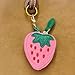 Leather Fruit Purse Charm,Cute Mini Coin Purse Keychain,Strawberry Keychain Purse for Backpack Decoration Gifts for Girl Women (Strawberry)