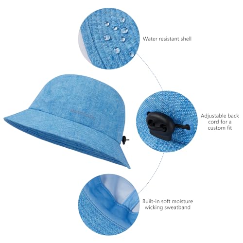 Image of BASSDASH UPF50+ Fishing Bucket Hat for Men Women Lightweight Water Resistant Packable Outdoor Summer Sun Hats FH13