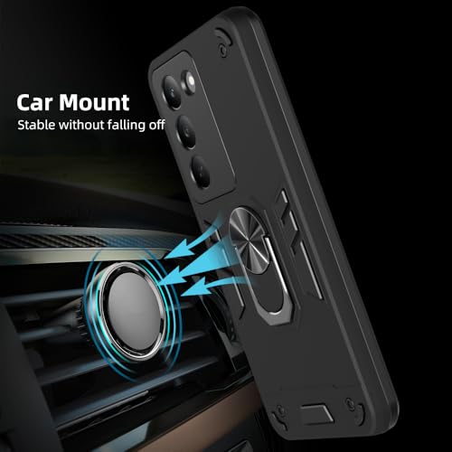 Image of NDCOM for Realme 14x 5G Mobile Cover Case| Realme P3x 5G Back Cover | Realme Narzo 80x 5G Back Cover for Enhanced Protection and Style | Ring Holder Case