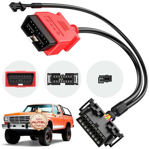 Autel Original OBD2 Adapter Ram Security Gateway SGB Bypass Cable OBDII Cable Connector for 2018-2020 Dodge Cummins RAM 1500 2500 16 Pin 2Pin OBDII Diagnostic Tool Adapter