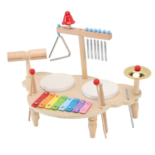 Juego de percusión de madera para bebés que buscan explorar sonidos de forma segura 7