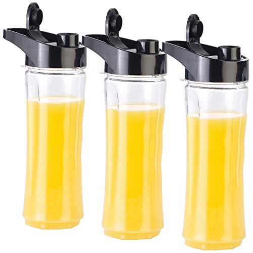 Bouteilles pour Blender BR-600 Rosenstein & Söhne - Lot de 3 gourdes de rechange de grande capacité