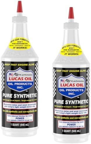 High Mileage Oil Stabilizer for Older Engines – 1 Quart Each (Pac...