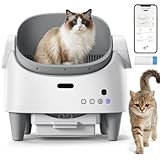 Arenero Gatos Autolimpiable Con Diseño Abierto, Blanco