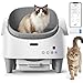 Arenero Gatos Autolimpiable Con Diseño Abierto, Gran Capacidad 13L, Arenero Automatico Con Sensores De Seguridad, App Monitor, Modos Automáticos y Manuales, Ideal Para Hogares Con Varios Gatos...
