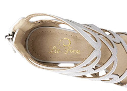 LizForm Women Crisscrossed Platform Sandal Shoes Wedding Dress Pumps Strappy High Heel Shoes - Image 3