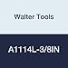 Walter Tools A1114L-3/8IN 3/8" HSS NC Spot Drill, 2.75 Length of Cut, 87 mm Extension Length, 170 mm Overall Length