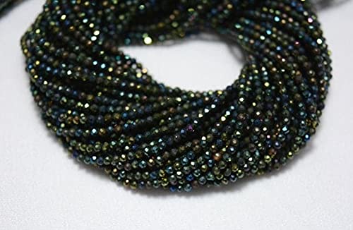 Perles spinelle noir 2mm pour créer vos bijoux bohèmes et colliers d'été