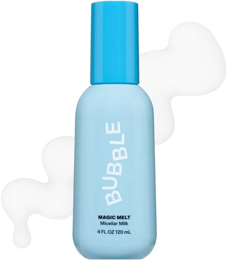 Magic Melt Makeup Remover - Micellar Milk Eye Makeup Remover Infused with Raspberry Seed Oil - Hydrating & Soothing Preppy Skikncare for Soft, Refreshed Skin (120ml)