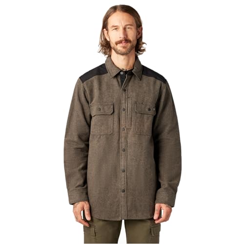 Vêtement de travail Dickies avec chemise flanelle épaisse et t-shirt homme