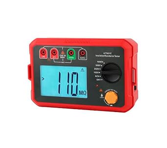Digital Megohmmeter UT502C 2500V Insulation Resistance Tester 20G Ommeter Megometer Ground Meter Backlight Auto Range