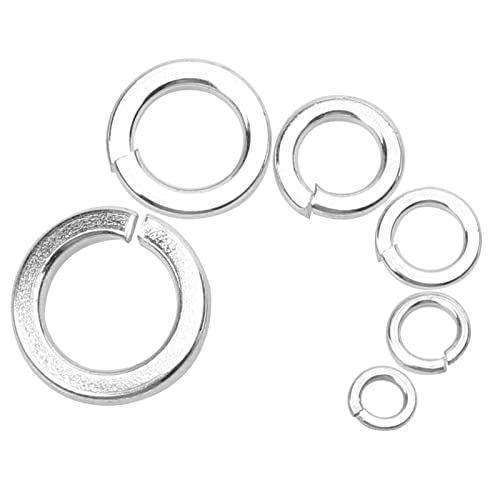 Spring Lock Washers Split Lock Zinc Washers Assortment Kit M3 M4 M5 M6 M8 M10 800 Pieces #TOP6