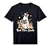 Ghost Reading Book Coquette Bow Halloween Girl Kid Teacher Performance T-Shirt