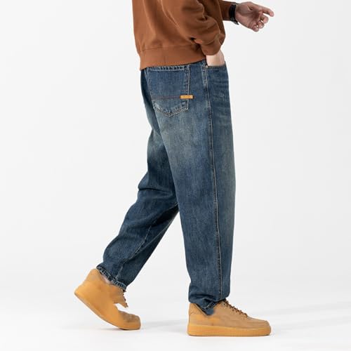 Jeans Pants Trousers Denim Spring and Autumn Stretch Men's Classic Japanese Loose Retro Conical3