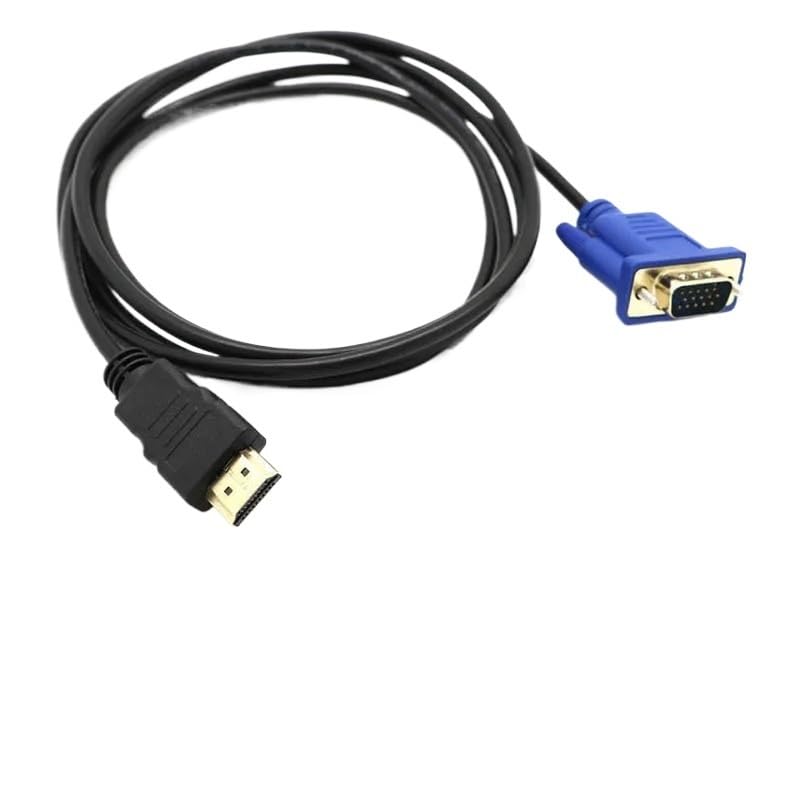 Câble adaptateur HDMI vers VGA convertisseur vidéo HD haute définition (1 M-HDMI vers VGA)