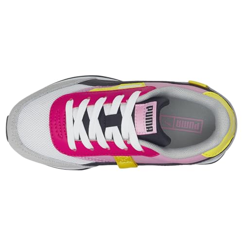 PUMA Kids Girls Future Rider Splash Lace Up Sneakers Shoes Casual - Grey, Pink - Size 2 M4