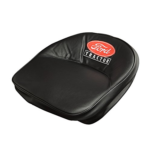 DENNIS CARPENTER FORD RESTORATION PARTS 1939-1964 Black Embroidered Tractor Seat Cover - with Script- Compatible with Ford. Exact as original