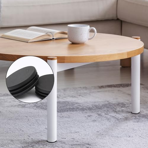 Image of Hordion 8 Pcs 2 inch Round Plastic Plugs, Tubing End Cap Black Insert End Caps Floor Protector for Metal Tube Pipe Post Chairs Furniture