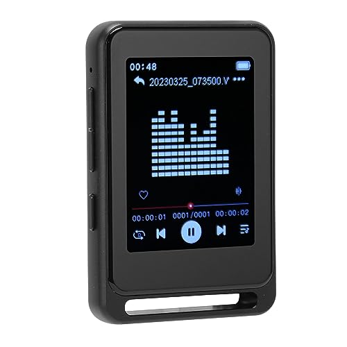 Reproductor de Música MP3 MP4, Pantalla Táctil Completa de 2,4 Pulgadas, Reproductor de Música MP3 Bluetooth 5.0 con Memoria Integrada, Mini Reproductor MP3 HiFi con Altavoz y