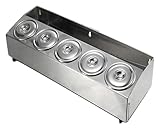 YAYREC Estación de ingredientes para pizza， Soporte inclinado de encimera con estante organizador trasero for condimentos e ingredientes cocina for salsas(74x25.3x12.5cm)