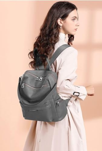 Image of Teen Girl Fashion Backpack Purses Multipurpose Design Handbags and Shoulder Bag Faux Leather Travel bag Casual Backpack With Shoulder printed Strap