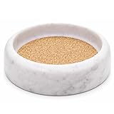 KC KULLICRAFT Marble Wine Champagne Bottle Holder Coaster Absorbent | Cork Holder Bottles for Any Occasion (White, 4.75 Inch)