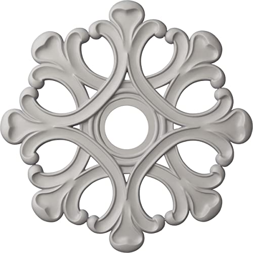 Médaille de plafond Ange d'exception Ekena menuiseries finition moulurée blanche