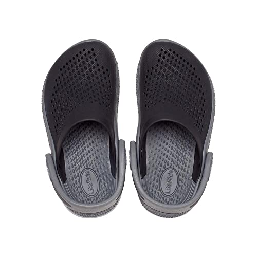 CROCS Literide 360 Clog T - Black/Slate Grey - C6 , 206712-0DD-C6, Kids Unisex , Black/Slate Grey ,