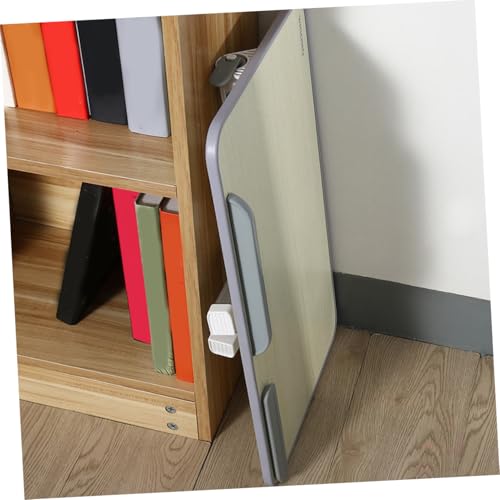 Table pliante bureau en bois beige ajustable et portable
