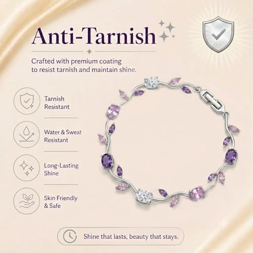 Image of Aurie Tulip Bracelet for Women & Girls | Anti Tarnish Stainless Steel Floral Bracelet |Party and Daily Wear Jewellery