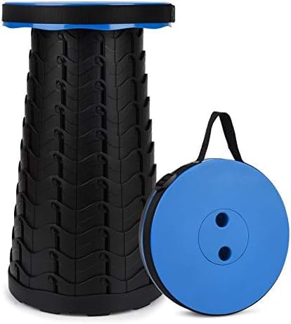 Portable Telescopic Stool, 2nd Generation Folding Stool Camping Lightweight Stool for Outdoor Camping BBQ Fishing Hiking Gardening Indoor, Maximum Load 397 lb-image-14
