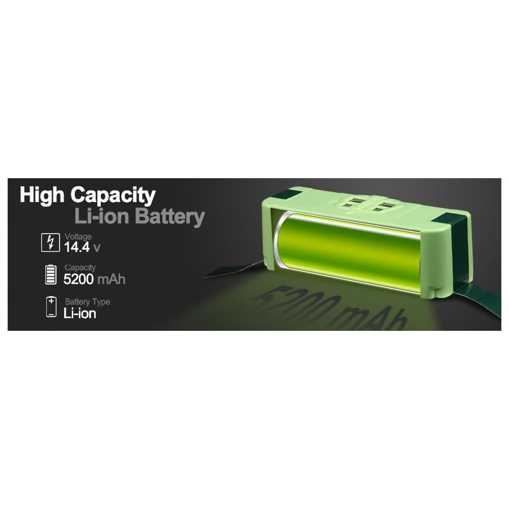 Batterie Roomba 5200 MAh 14,4V – Compatible Séries 500 à 900