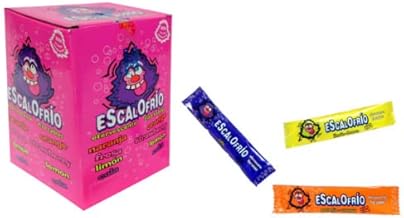 Sour Candy Assorted Flavors (Strawberry, Lemon, Cola...) | Great for Parties and Birthdays (Gluten Free) | Escalofrío