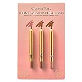 Charlotte Tilbury Iconic Mini Lip Cheat Trio Makeup Gift Set - Pillow Talk Original, Pillow Talk Medium, Iconic Nude