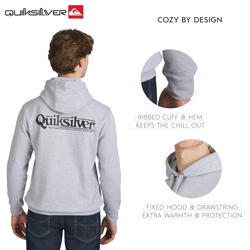 Image of Quiksilver Men's Regular Fit Super Soft Fleece Midweight Pullover Hooded Sweatshirt