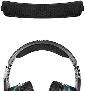 Geekria Mesh Fabric Headband Pad Compatible with Logitech G633 G933 Headphone Replacement Headband/Headband Cushion/Replacement Pad Repair Parts (Black)