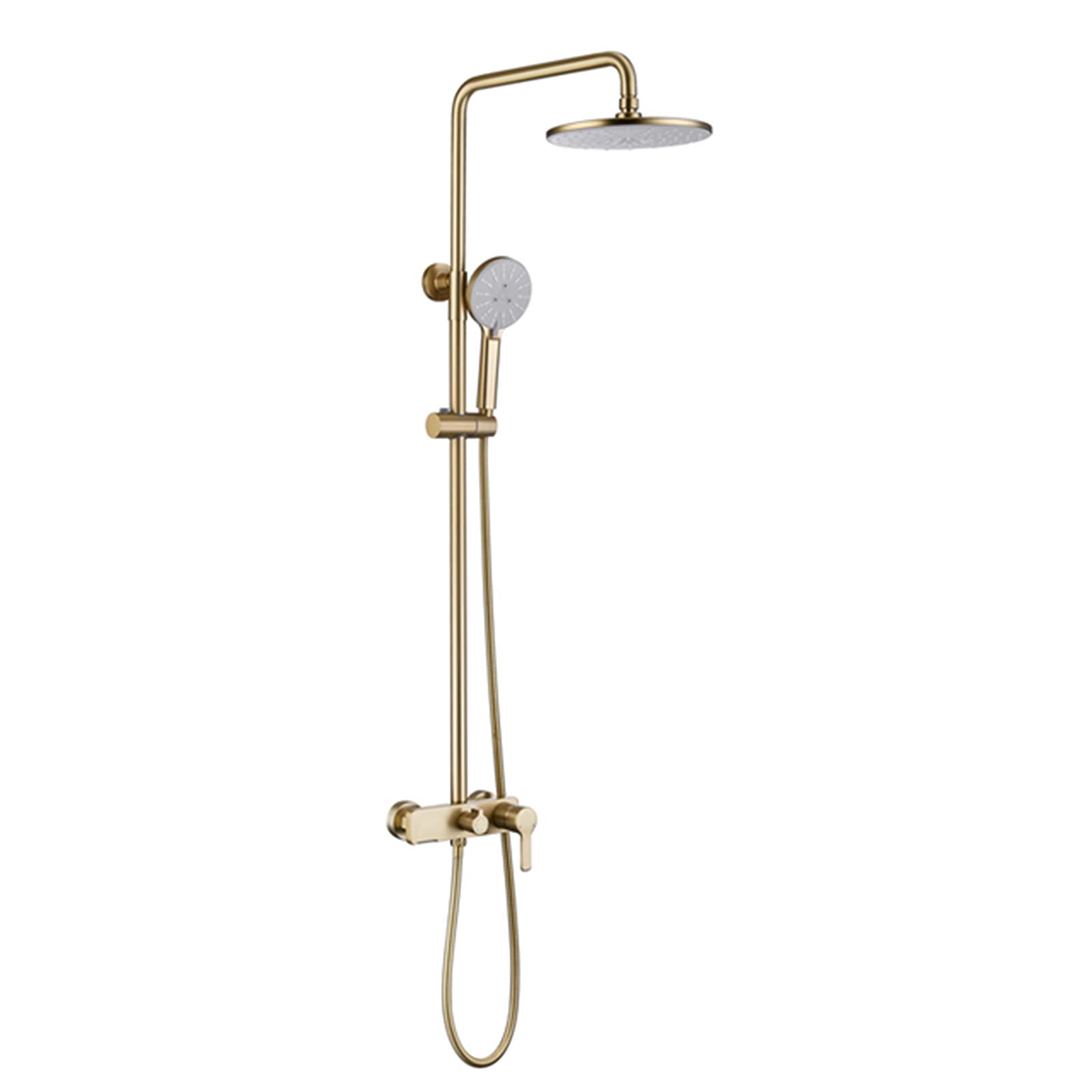 Système de douche pour rénovation avec mitigeur exposé et bec de baignoire