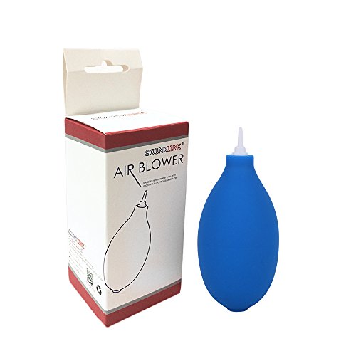 Mini Squeeze Ball Pump Duster Ear Mold Dust Cleaner Air Blower for Hearing Aids Camera Lens, Watch (Blue(Plastic))