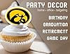 Iowa Hawkeyes Cupcake Topper Party Supplies for Hawks Football, Birthday, Graduation Party Decorations (24 Pieces) (Iowa Hawkeyes) #5