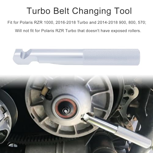 Image of Windance Belt Changing Removal Tools Kit Fit for Polaris RZR 1000 XP XP4 900 S,5mm-13mm Reversible Sockets Flexible Clutch Cover SeparateTool Stainless Steel Belt Replacement Tool (Silver) | Belt tool clutch spreader. Flexible shaft reversible socket.CNC machined.5-13mm socket. Fit for RZR-S /RZR-4 570-1000 models