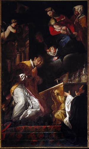 Affiche San Francesco Borgia par Andrea Pozzo - Impression sur toile pour salon 60x90cm