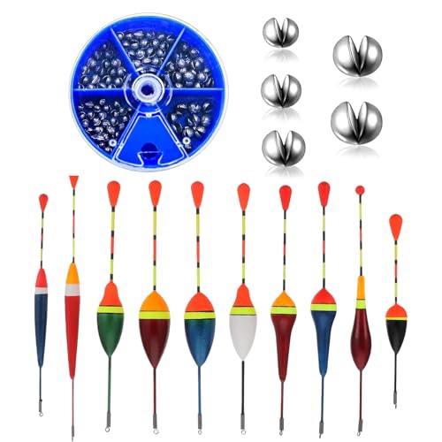 BbiuRer Posen Angeln Set, 10 Stück Schwimmer mit verschiedenen Größen, Ideal für Flüsse und Seen, Angelzubehör für Friedfisch und Forellen BbiuRer Posen Angeln Set, 10 Stück Schwimmer mit verschiedenen Größen, Ideal für Flüsse und Seen, Angelzubehör für Friedfisch und Forellen