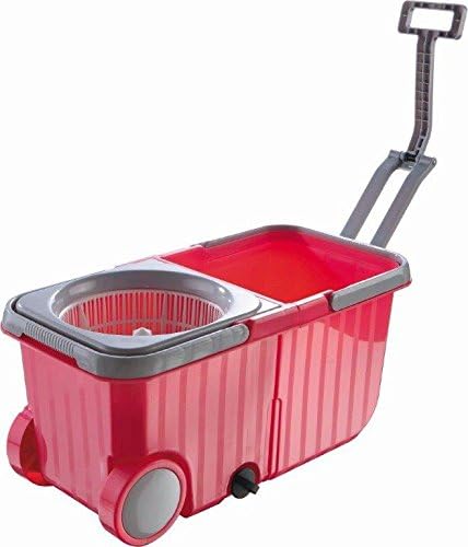 Polyset Cleaning Experts Plastic Magic Spin Mop, Pink