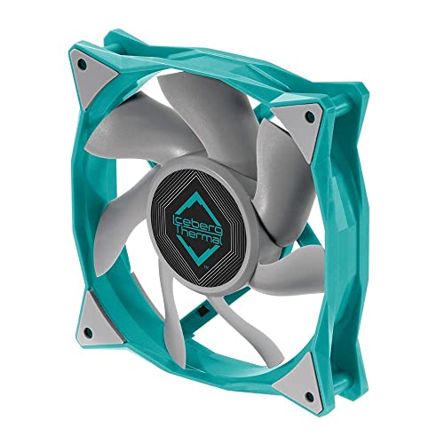 Iceberg Thermal IceGALE Xtra 120 mm PWM Hochleistungs-Gehäuselüfter, Blaugrün