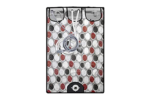 Image of Stylista Washing Machine Cover Compatible for Bosch 7 Kg Fully-Automatic Front Loading WAK24264IN, Abstract Pattern Mgrey