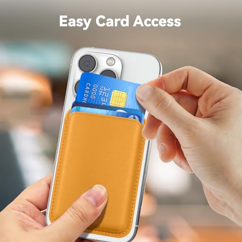 image for Amzone Magnetic Magsafe Wallet Cell Phone Card Holder for iPhone 15 Se