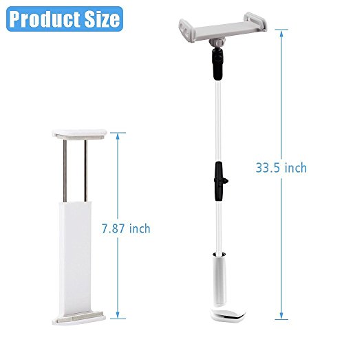Shonco Gooseneck Tablet Holder, Tablet Mount Holder Stand Lazy Bracket 360 Degree Rotating Flexible Long Arms Lazy Hands Free Clip-On Mount For Ipad Tablet And Phone Beside Bed Desktop Chair Kitchen #TOP4