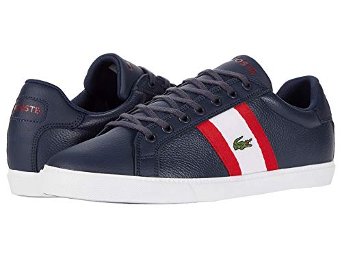 Lacoste Men's Grad Vulc Sneaker, Navy/White, 11