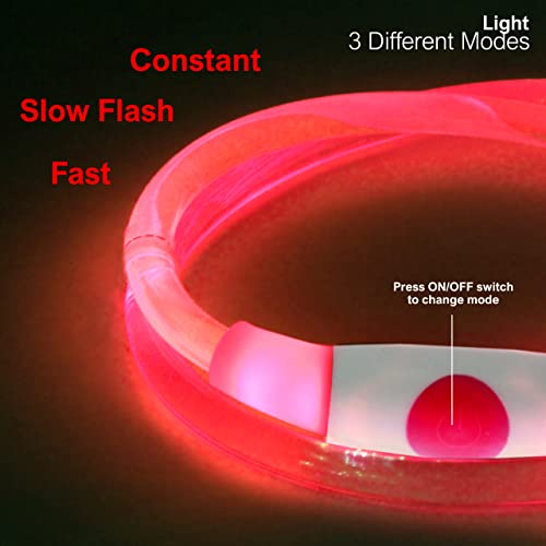 Murr LED Dog Collar Light, Red - Image 2